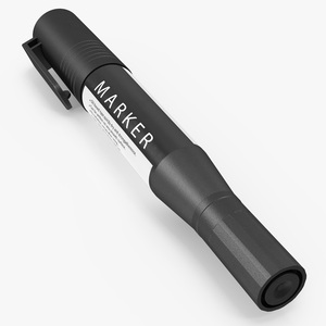 3D model Double-Ended Marker Black