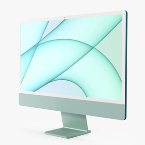 3D Apple iMac 2021 Green