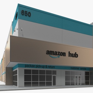 3D Amazon Fulfillment Distribution Center model