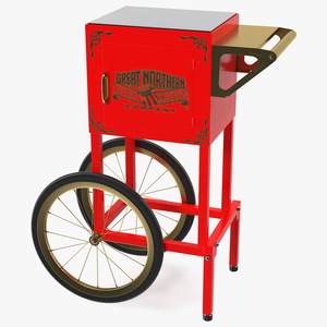 Great Northern Popcorn Cart 3D