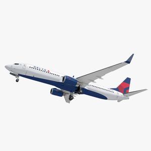 3D model Boeing 737 900 Delta Air Lines