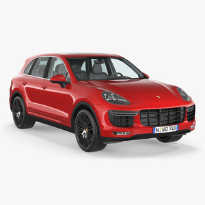 3D model Porsche Cayenne Turbo GT Simple Interior