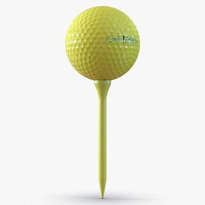 3D Golf Ball on Tee