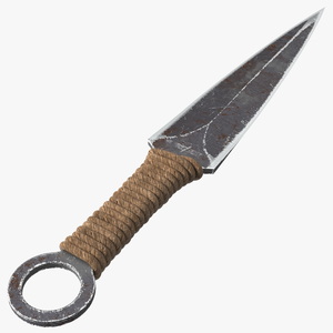 3D Combat Throwing Knife Worn