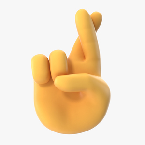 3D Crossed Fingers Emoji