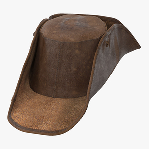 3D Leather Pirate Hat model