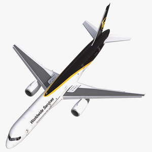 3D model Boeing 757 200F UPS Airlines Rigged