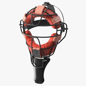 3D model Baseball Catcher Mask Red