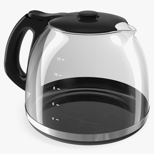 3D Glass Carafe with Lid