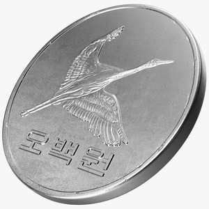 South Korea 500 Won 2006 Coin 3D model