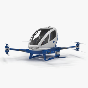 3D Drone Air Taxi Rigged