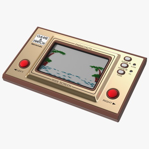 Nintendo Game and Watch Parachute Game Console Turned Off 3D