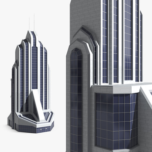 3D model Futuristic Skyscraper Building