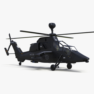 3D Eurocopter Tiger EC665 Black model