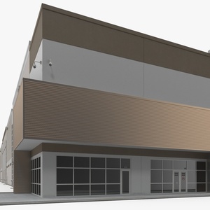 3D Modern Industrial Plant model