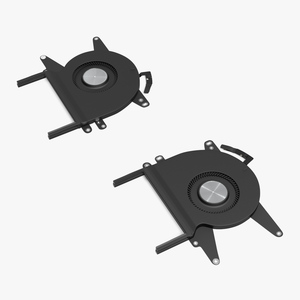 3D model Right and Left Fans of MacBook Pro 14 M2