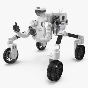 3D model GITAI R1 Lunar Robotic Rover Working Position