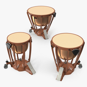 3D Kettle Drums Set