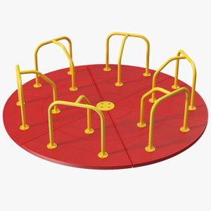 3D Merry Go Round 10 Foot Red