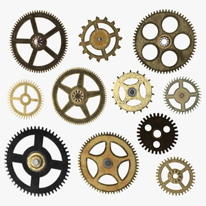 3D model Clock Cogs