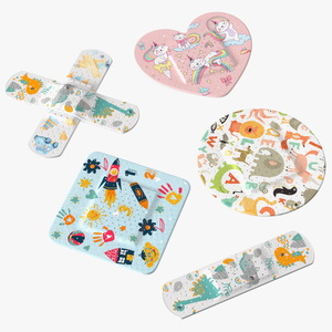 Band Aids Set for Kids 3D