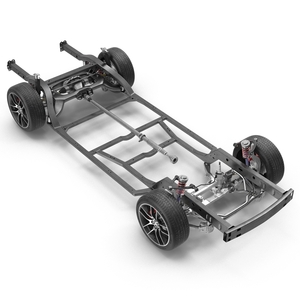 Sedan Chassis Drivetrain 3D model