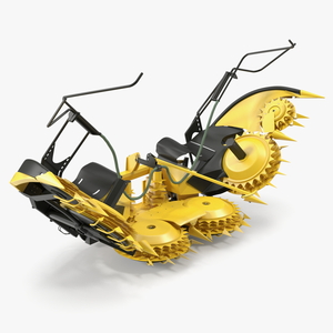 3D New Holland 750BFI Harvester Corn Header Semi-Folded New