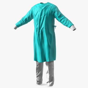 Lab Coat with Pants 3D model