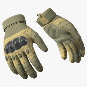 Tactical Gear Gloves Fur 3D model