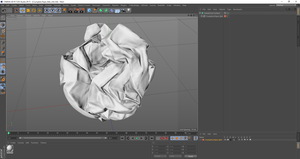 Crumpled Paper Ball 3D model