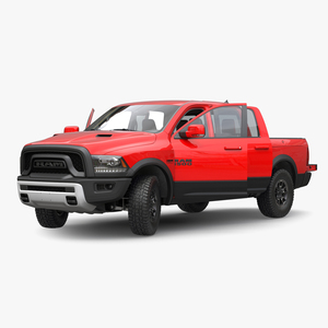 3D Dodge Ram Rebel 2016 Pikup Rigged model