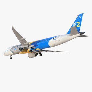 3D Embraer E-Jet E190-E2