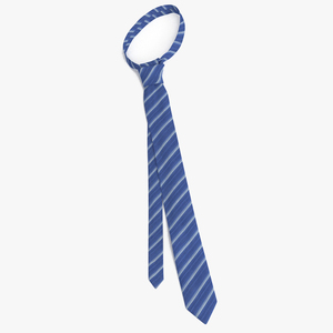 Sophisticated Striped Necktie 3D model