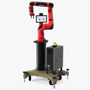 Sawyer Black Edition Collaborative Robot with Pedestal 3D model