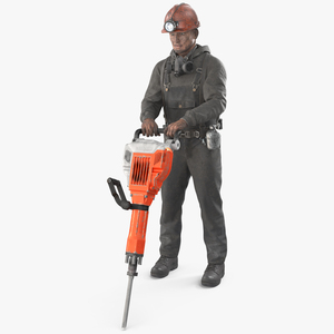 3D Miner with Jackhammer