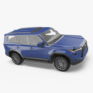 3D Lexus GX 550 SUV Nightfall Mica Blue