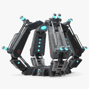 3D Futuristic Teleport Platform model