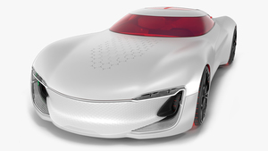 3D Two Seater Electric Concept Car