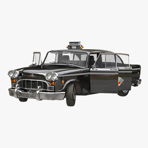 3D Checker Cab Rigged model