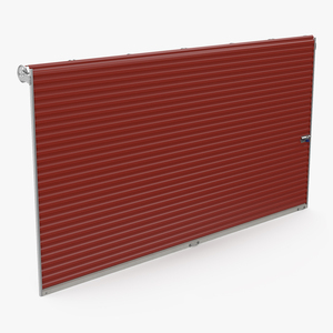 3D Rolling Steel Door model