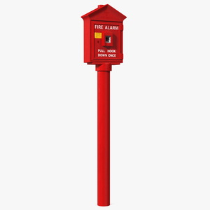 Vintage Fire Alarm Box 3D