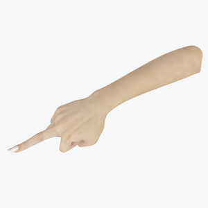 3D model White Woman Hand Middle Finger Sign