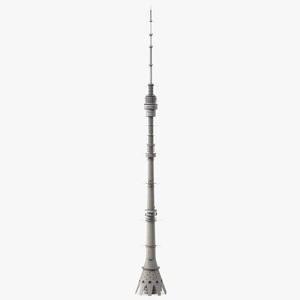 3D model Ostankino Tower