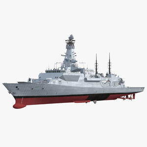 3D Type 26 Global Combat Ship Rigged model