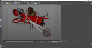 Two-Stroke Piston Engine 3D model