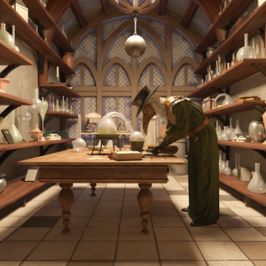 3D Alchemist in Laboratory model