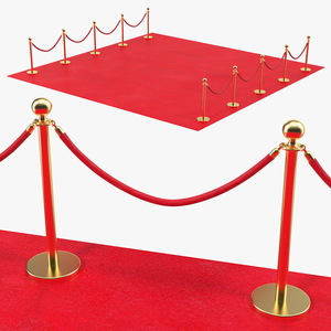 3D Red Carpet Scene