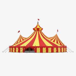 3D Big Round Circus Tent