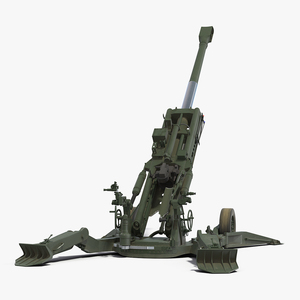 3D Howitzer M777 155mm Rigged