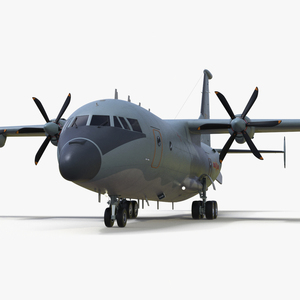 3D Medium Military Transport Aircraft Shaanxi Y 9